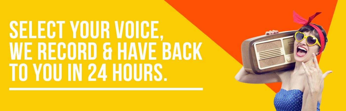 Radio Commercials | Voice Overs | Back in 24 hours